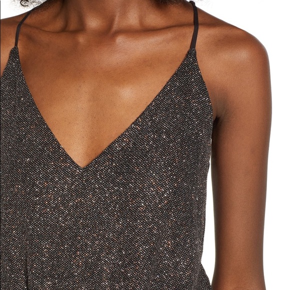 WAYF Black glitter jumpsuit, size S - Picture 5 of 10